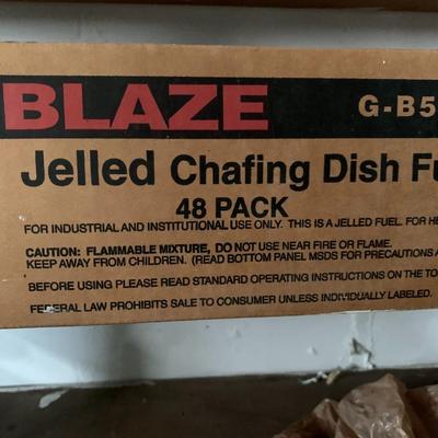 48 containers of Blaze chafing dish fuel