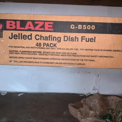48 containers of Blaze chafing dish fuel