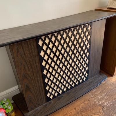 Vintage bar/ liquor cabinet on wheels