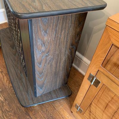 Vintage bar/ liquor cabinet on wheels