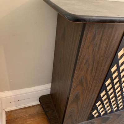 Vintage bar/ liquor cabinet on wheels