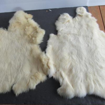 Lot 401: 3 White Rabbit Fur Pieces