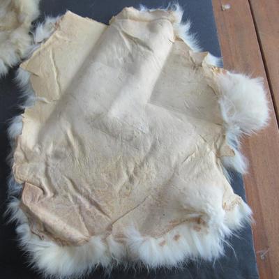 Lot 401: 3 White Rabbit Fur Pieces