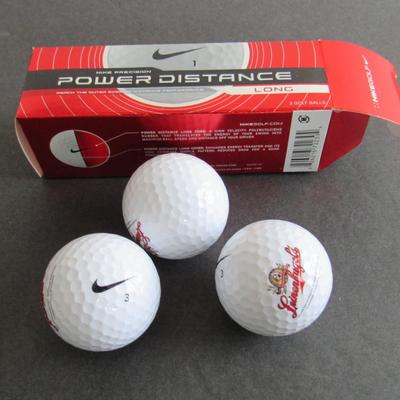 Lot 406: Unused Power Distance Golf Balls, Leinenkugel's/Nike Advertising