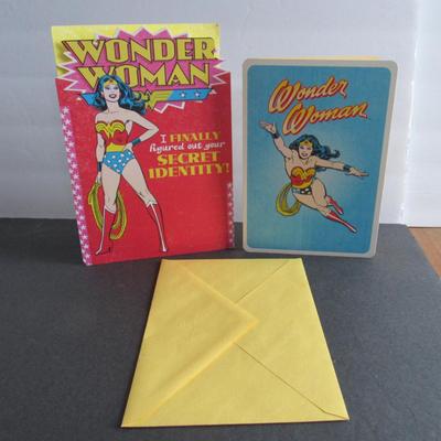 Lot 413: 2 Unused Hallmark Wonder Woman Cards
