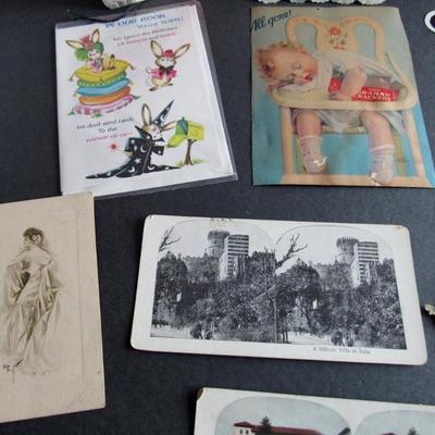 Lot 414: Lot of Vintage and Newer Cards and Paper Ephemera