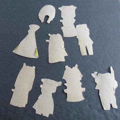 LOT 415: Small Set of Native American Paper Dolls, Incomplete