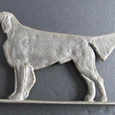 Lot 416: Metal Dog Figure