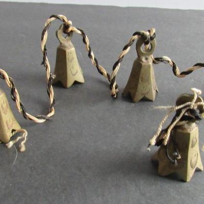 Lot 418: Smaller Brass Bells on Rope
