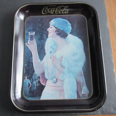 Lot 427: Coca Cola Lady Tray, 1973