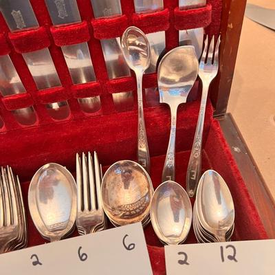 92 Piece Lot 1847 Roger's Bros. Silver-Plated Silverware