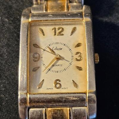 Men's Wrist Watches, Wrist Bands and a Bulova Travel Clock (LR-DW)