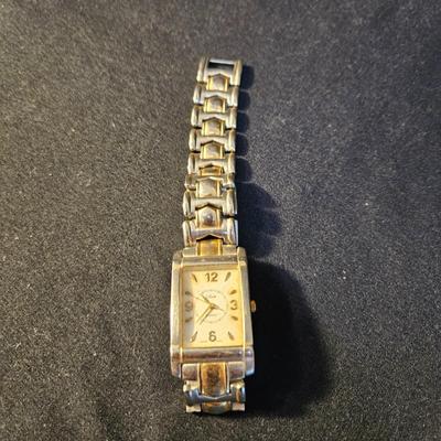 Men's Wrist Watches, Wrist Bands and a Bulova Travel Clock (LR-DW)