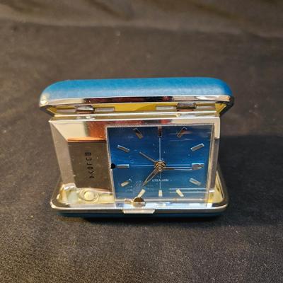 Men's Wrist Watches, Wrist Bands and a Bulova Travel Clock (LR-DW)