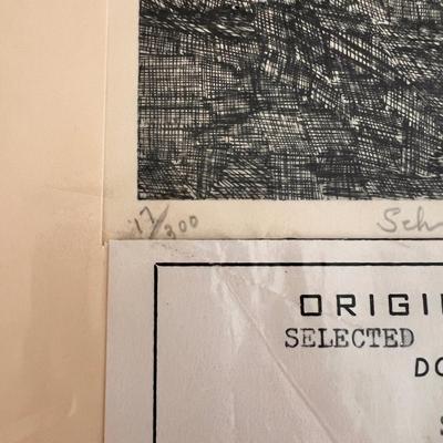 2 Signed Numbered Etchings