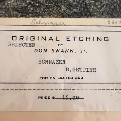 2 Signed Numbered Etchings