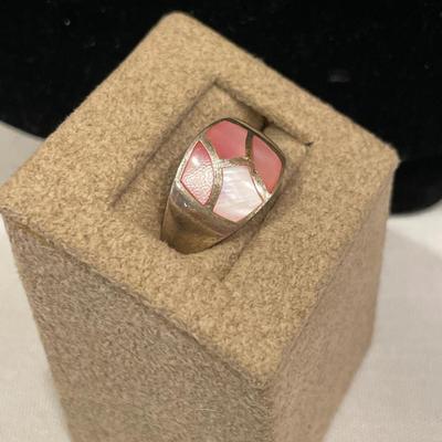 Cute pink stone 925 ring