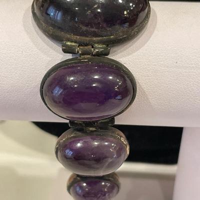 Vintage Dark purple 925 bracelet