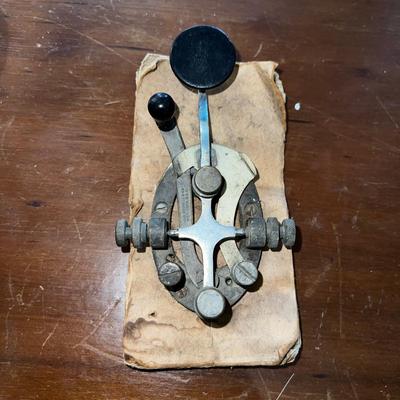 1458 Vintage Telegraph Morse Code Key