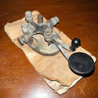 1458 Vintage Telegraph Morse Code Key