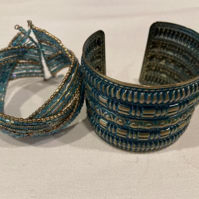 Thailand necklace and 2 cuff bracelets