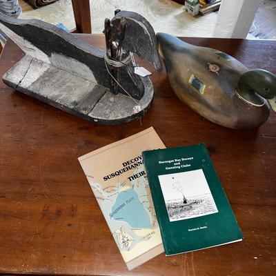 1464 Two Decoys and Books