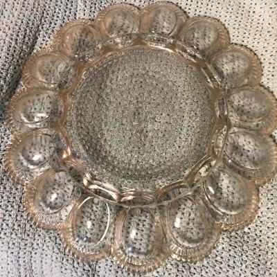 Florals and Dyed Eggs Egg Dish Lot