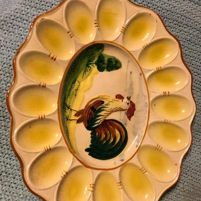 Farmhouse Style Egg Dish Lot