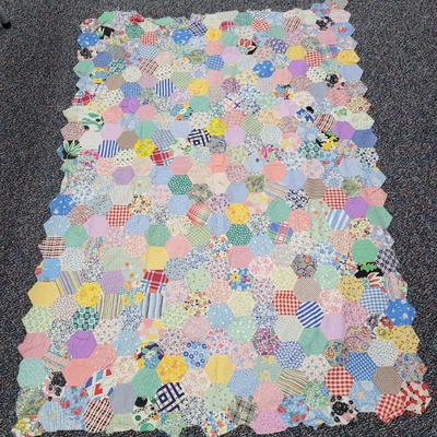 Vintage Fabric Quilt Top