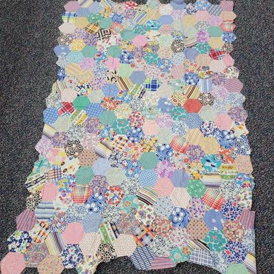 Vintage Fabric Quilt Top
