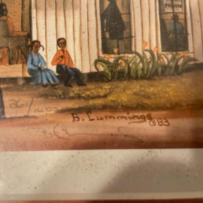 Framed Print of "Country Church" by Beth Cummings, numbered and signed