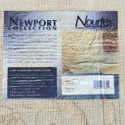 NOURTEX ~ Newport Collection ~ Blue & Beige Woolsoft Area Rug