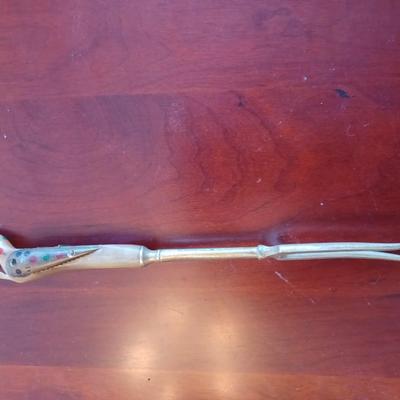 4pc Vintage Silver Horn Phoenix Bird