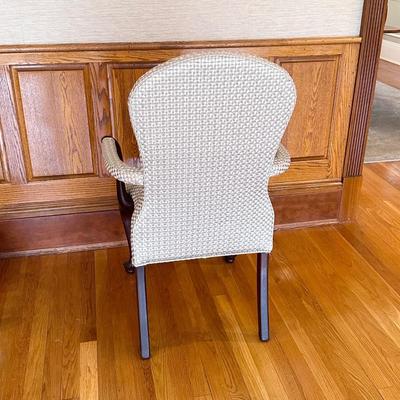 Four (4) ~ Beautiful Upholstered Queen Anne Mahogany Armchairs