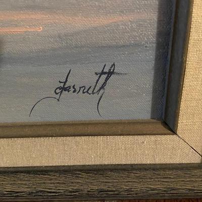 Framed Oil on Canvas, signed (?_