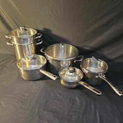 Assorted Pots and Pans by Martha Stewart and more (K-DW)