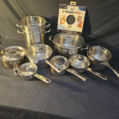 Assorted Pots and Pans by Martha Stewart and more (K-DW)