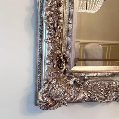 Gorgeous ~ I Mean Stunning ~ Large 63â€ x 51â€ Silvery Gold Beveled Mirror