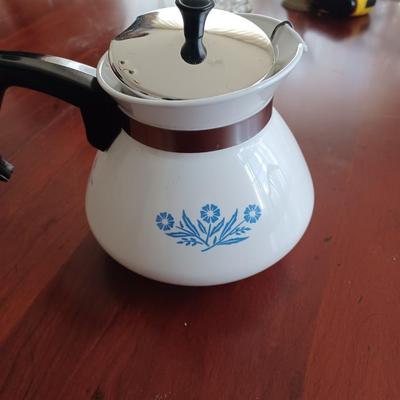 Corningware "cornflower" teapot