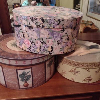 Collection of Ladies Hats and Hat Boxes (#3)