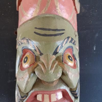 wood tribal mask