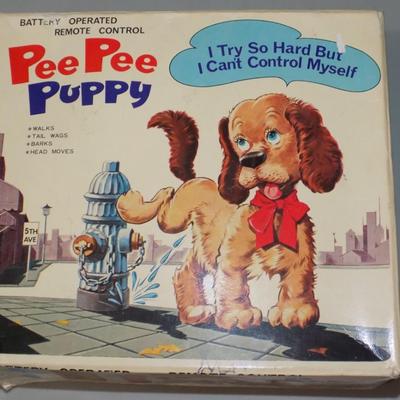 Vintage Pee Pee Puppy With Box