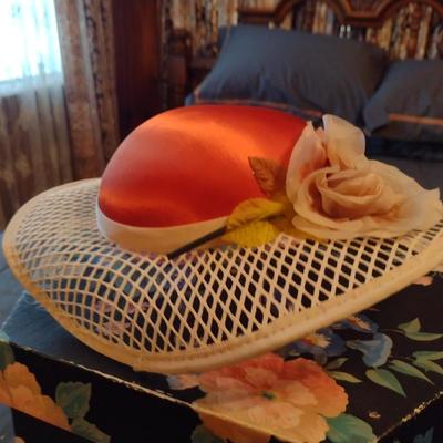 Collection of Ladies Hats and Hat Boxes (#9- 4 Boxes)