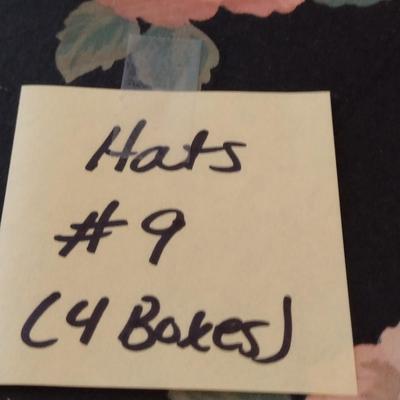 Collection of Ladies Hats and Hat Boxes (#9- 4 Boxes)