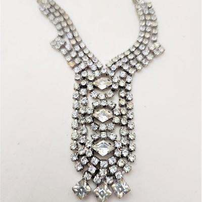 Lot #98L Vintage Rhinestone Necklace - a beauty!