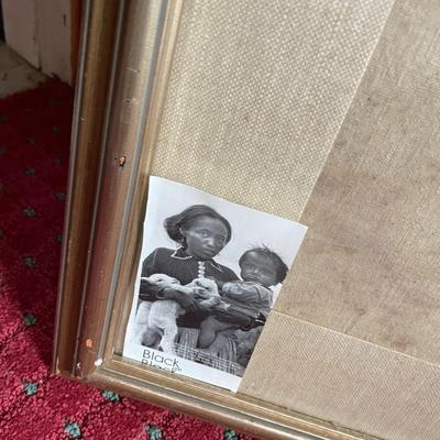 Indigenous Mother and Child Portrait, Signed Pettit (?)