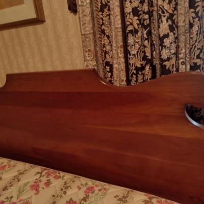 Full Size Bed with Wooden Head and Foot Boards