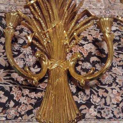 Vintage Pair of Wall Mount Candle Holders