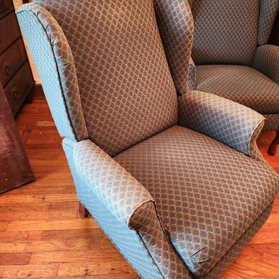 Lot #105 Lane Furniture Company Recliner - Queen Anne Style/Wingback