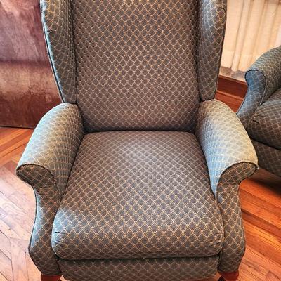 Lot #105 Lane Furniture Company Recliner - Queen Anne Style/Wingback